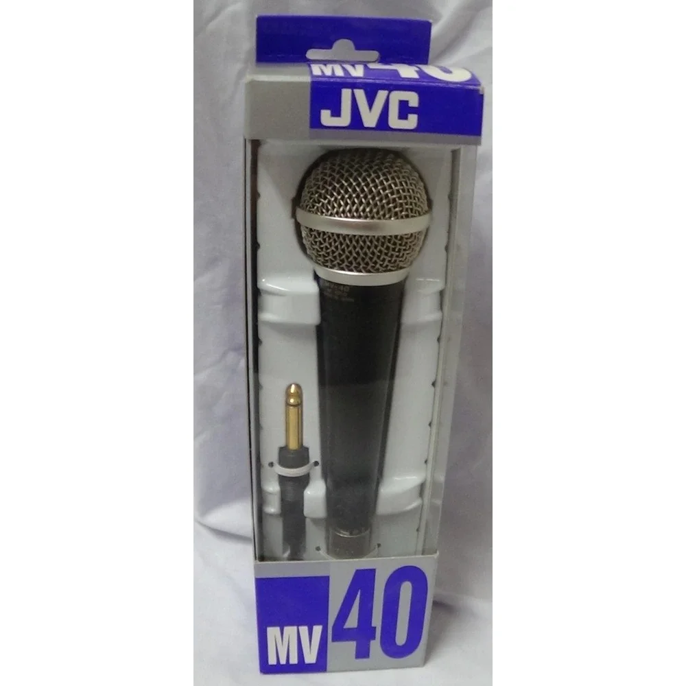 Microphone JVC Dynamic MV-40 600 made in Japan 16.4 - foot cord #163